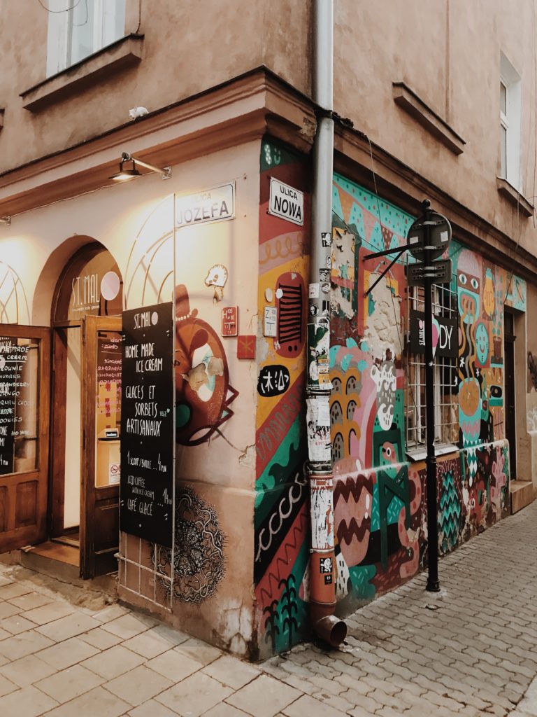 Krakov Kazimierz street art